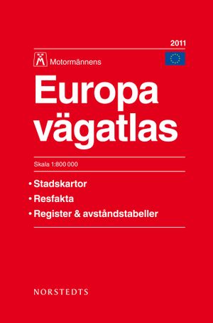 Europa Vägatlas 2011 Motormännens - 1:800 000 | 20:e upplagan