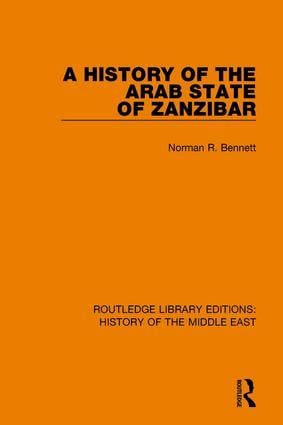 A History of the Arab State of Zanzibar | 1:a upplagan
