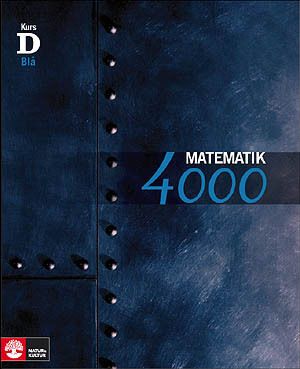 Matematik 4000 Kurs D Blå Lärobok | 1:a upplagan