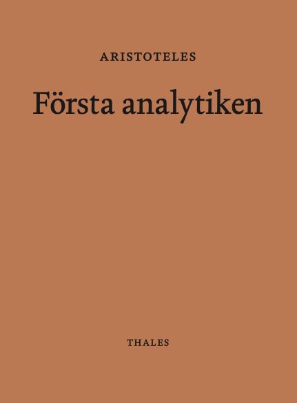Första analytiken | 1:a upplagan