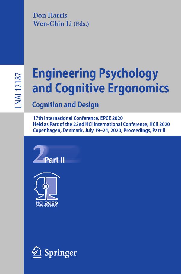 Engineering Psychology and Cognitive Ergonomics. Cognition and Design | 1:a upplagan