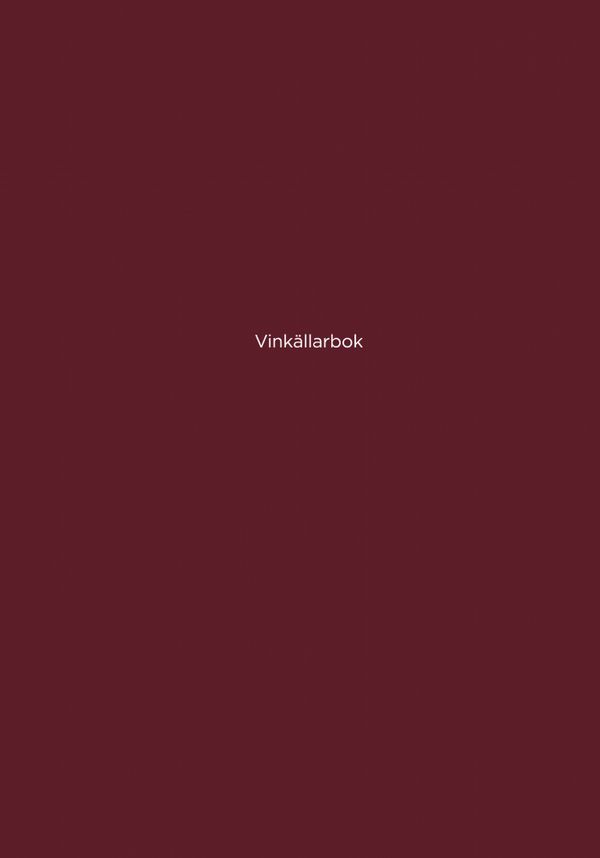 Vinkällarbok | 0:e upplagan