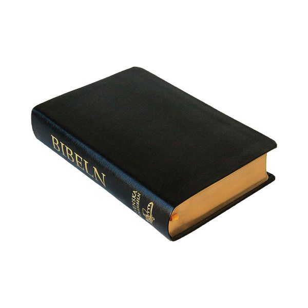 Svenska Folkbibeln 2015 Mellanformat, svart äkta skinn | 0:e upplagan