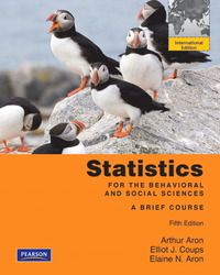 Statistics for the Behavioral and Social Sciences: A Brief Course