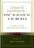 Clinical Handbook Of Psychological Disorders