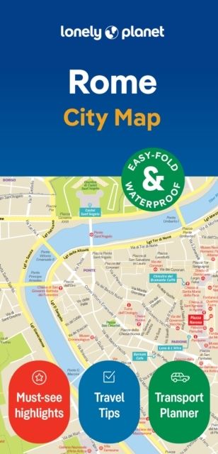 Lonely Planet Rome City Map | 0:e upplagan