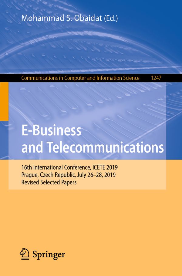 E-Business and Telecommunications | 1:a upplagan