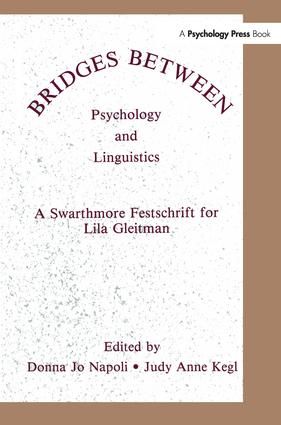 Bridges Between Psychology and Linguistics | 1:a upplagan