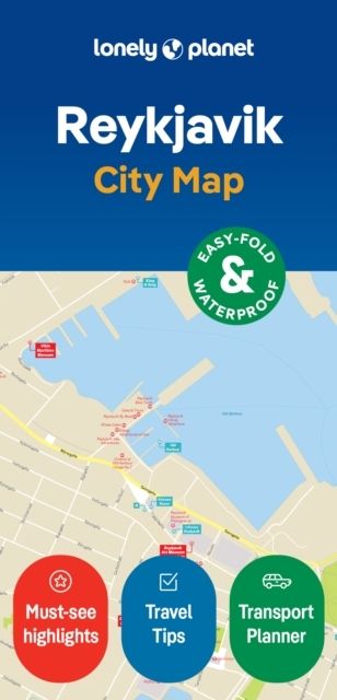 Lonely Planet Reykjavik City Map | 0:e upplagan