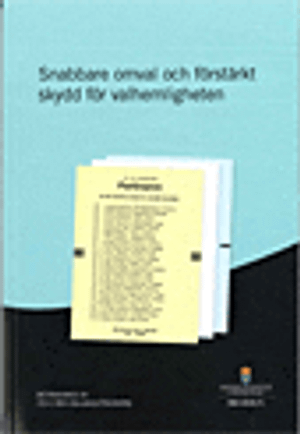 Snabbare omval och förstärkt skydd för valhemligheten. SOU 2016:71 : Betänkande från 2015 års vallagsutredning