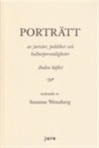 Porträtt av jurister, politiker, och kulturpersonligheter - Andra häftet - tecknade av Suzanne Wennberg | 1:a upplagan