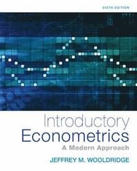 Introductory Econometrics | 6:e upplagan