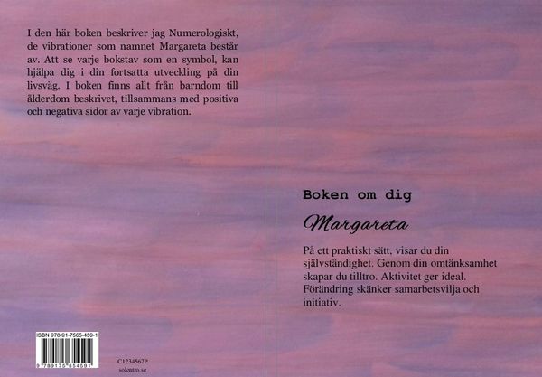 Boken om dig Margareta | 0:e upplagan