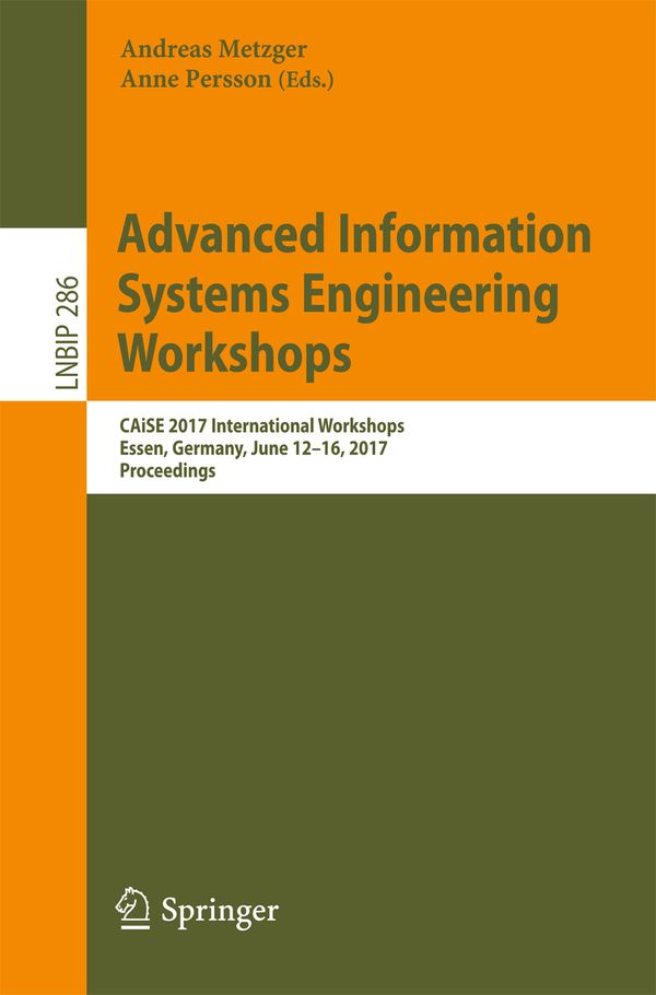 Advanced Information Systems Engineering Workshops | 1:a upplagan