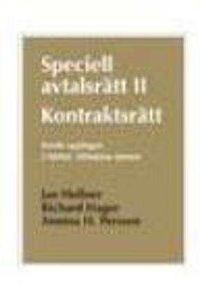 Speciell avtalsrätt II. kontraktsrätt. :  H. 2, allmänna ämnen | 5:e upplagan