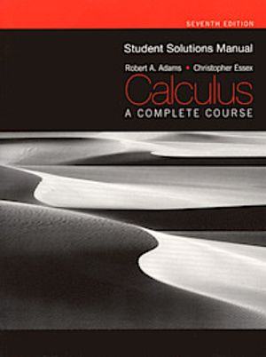 Student Solutions Manual for Calculus: a Complete Course | 7:e upplagan