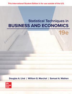 Statistical Techniques in Business and Economics ISE | 19:e upplagan