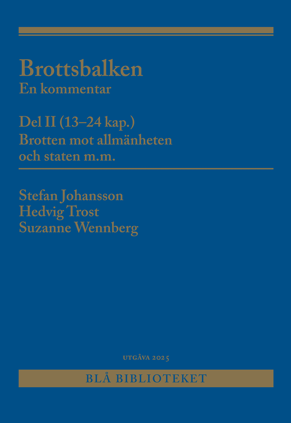 Brottsbalken Del II (13-24 kap.) | 13:e upplagan