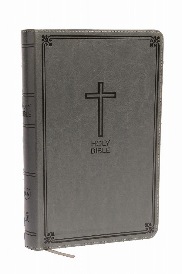NKJV, Deluxe Gift Bible, Leathersoft, Gray, Red Letter, Comfort Print | 0:e upplagan