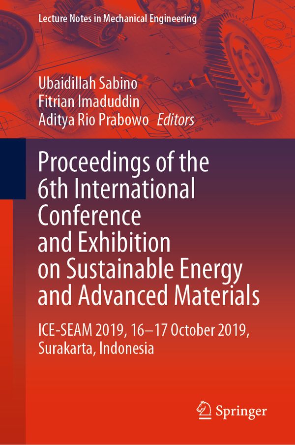 Proceedings of the 6th International Conference and Exhibition on Sustainable Energy and Advanced Materials | 1:a upplagan
