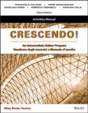 Activities Manual to accompany Crescendo: An Intermediate Italian Program, | 1:a upplagan