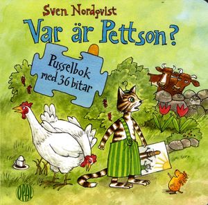 Var är Pettson? : pusselbok med 36 bitar | 1:a upplagan