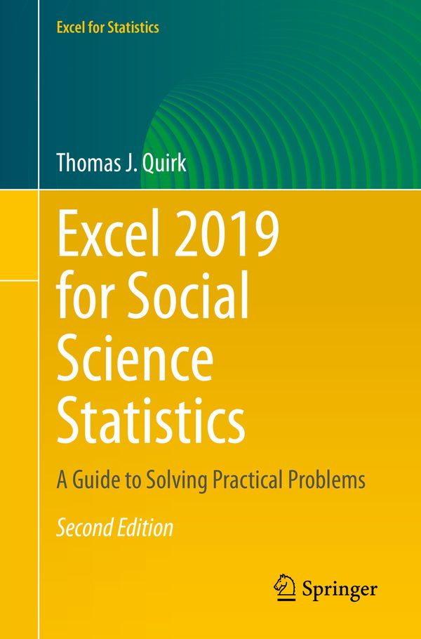 Excel 2019 for Social Science Statistics | 2:a upplagan