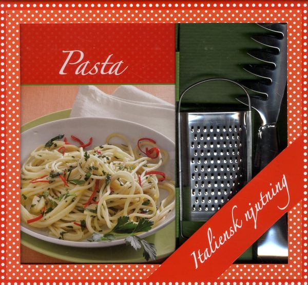 Pasta box - bok, parmesan rivjärn & spagettitång | 0:e upplagan