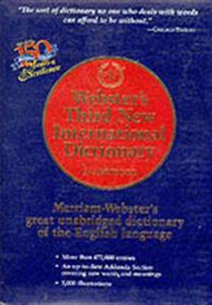 Websters third new international dictionary