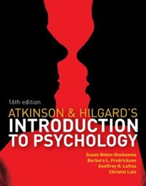 Atkinson And Hilgard's Introduction To Psychology | 16:e upplagan