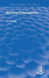 Elements of Metaphysics | 1:a upplagan