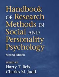Handbook of Research Methods in Social and Personality Psychology | 0:e upplagan