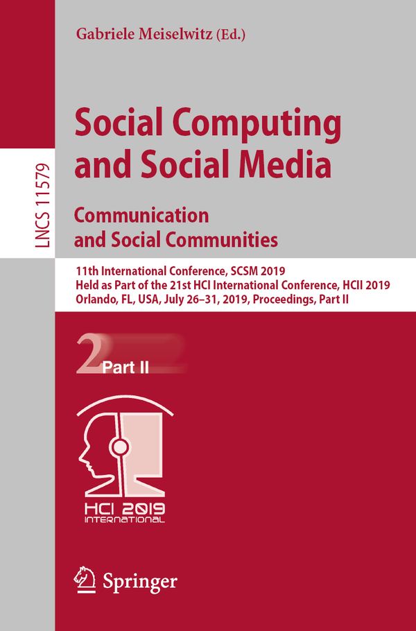 Social Computing and Social Media. Communication and Social Communities | 1:a upplagan