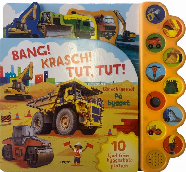 Lär och lyssna! Maskinerna på byggarbetsplatsen - med 10 maskinljud | 0:e upplagan