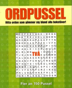 Ordpussel 2 : hitta orden som gömmer sig bland alla bokstäver! | 1:a upplagan