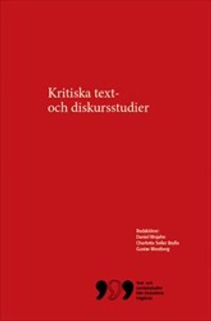 Kritiska text- och diskursstudier | 1:a upplagan