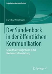Der Sündenbock in der öffentlichen Kommunikation | 1:a upplagan