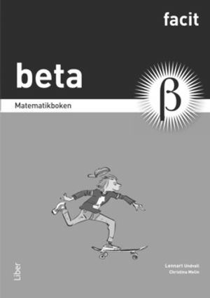 Matematikboken Beta Facit | 1:a upplagan