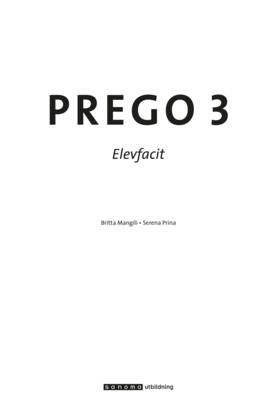 Prego 3 Facit | 1:a upplagan