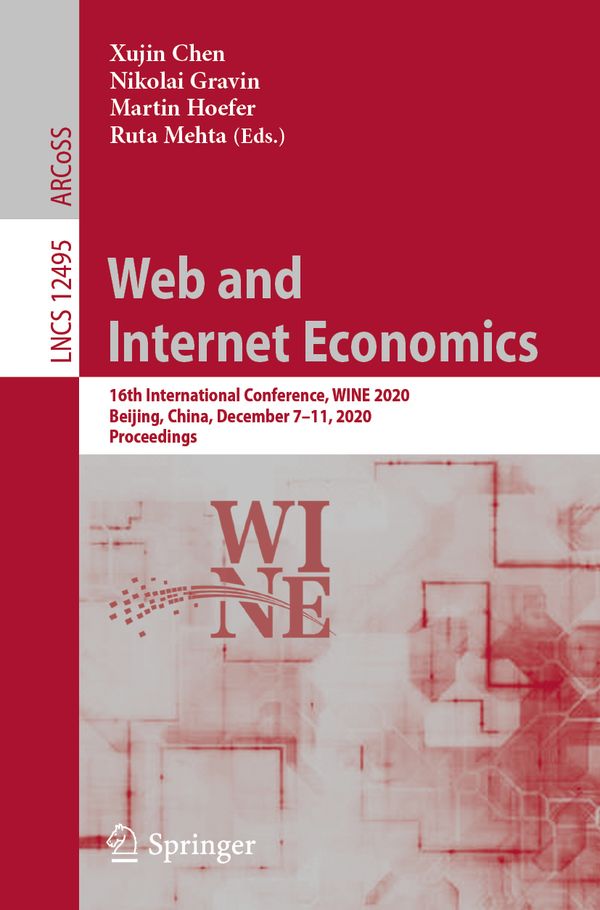 Web and Internet Economics | 1:a upplagan