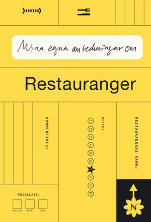 Mina egna anteckningar om restauranger | 1:a upplagan