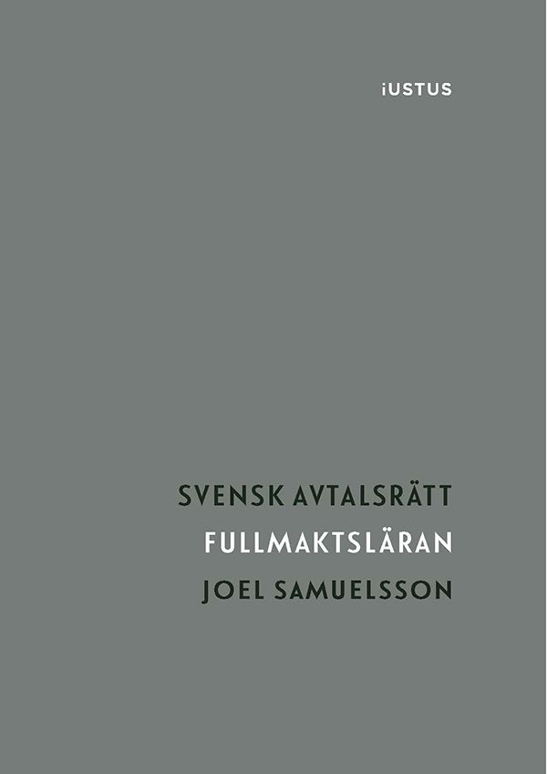 Fullmaktsläran | 1:a upplagan