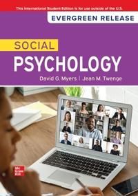 Social Psychology: 2025 Release ISE | 15:e upplagan