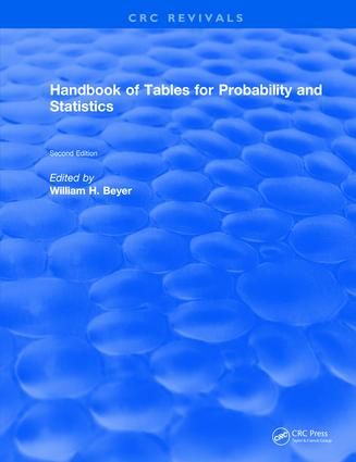 Handbook of Tables for Probability and Statistics | 2:a upplagan