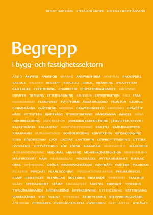 Begrepp i bygg- och fastighetssektorn |  2:e upplagan