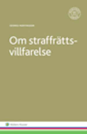 Om straffrättsvillfarelse | 1:a upplagan