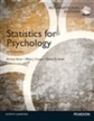 Statistics for Psychology | 6:e upplagan