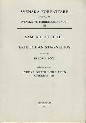 Lyriska dikter intill tiden omkring 1818