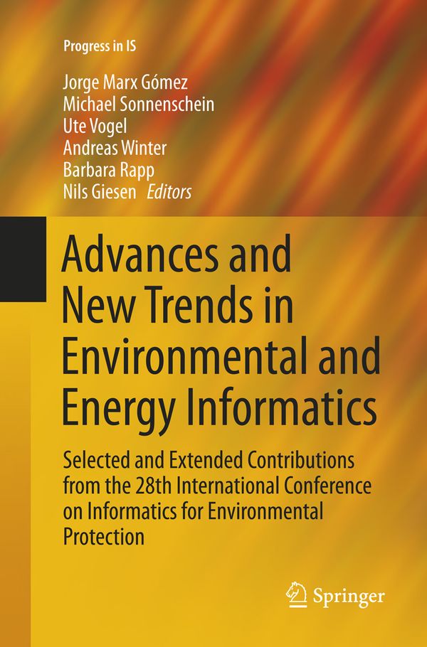 Advances and New Trends in Environmental and Energy Informatics | 1:a upplagan