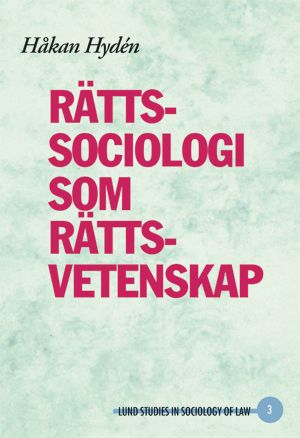 Rättssociologi som rättsvetenskap | 1:a upplagan